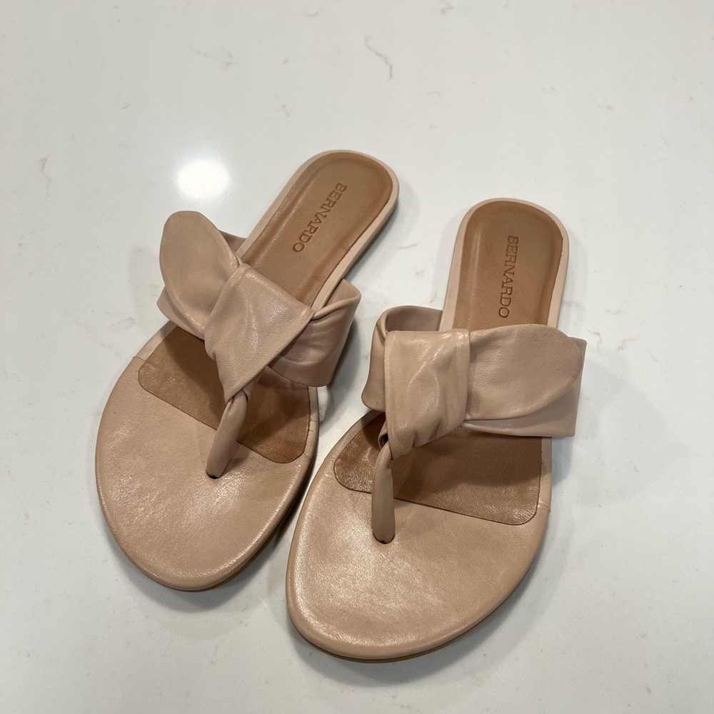 Comfort Knot Toe-Post Sandals - Nude - Picture 4 of 6